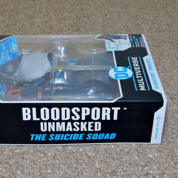 2021 McFarlane DC Multiverse 7" Suicide Squad Bloodsport Unmasked Figure MIB New - Picture 4 of 11